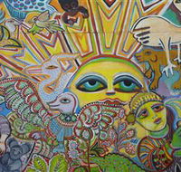The Painting of Life by Mirka Mora - Accommodation NSW