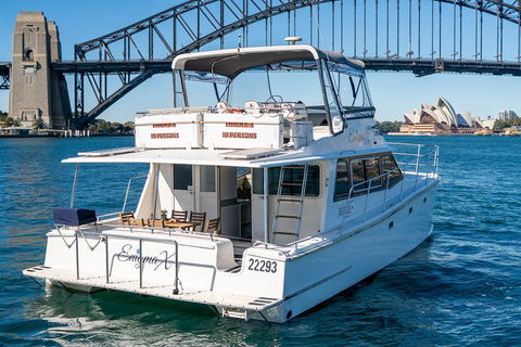 Vivid 90-Minute Sydney Harbour Small Group Catamaran Cruise - Accommodation NSW 3