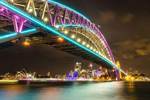 Vivid 90-Minute Sydney Harbour Small Group Catamaran Cruise - Accommodation NSW 5