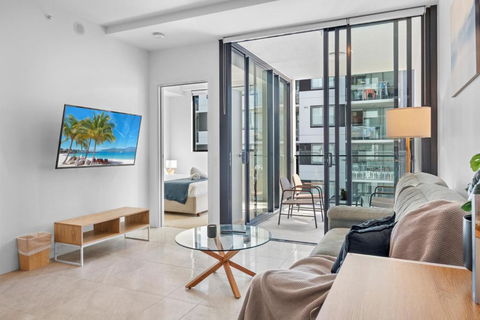 The Halo - New Central Lux South Brisbane 2BR With Parking & Pool - Accommodation NSW 0