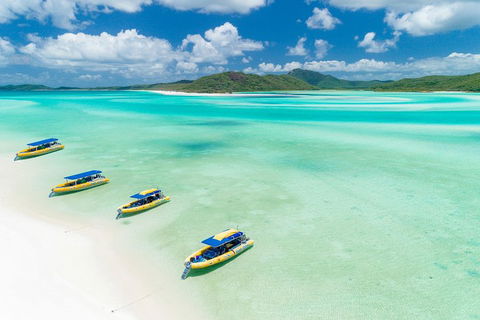 Great Barrier Reef Scenic Flight And Ocean Rafting Whitehaven Beach Day Trip - Accommodation NSW 2