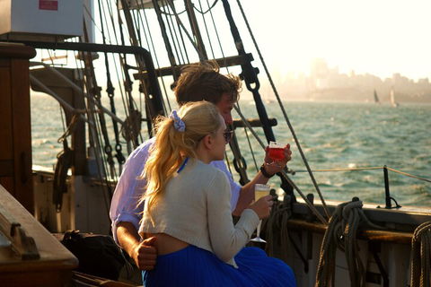 Sydney Harbour Tall Ship Wine & Canapes Evening Cruise - Accommodation NSW 1